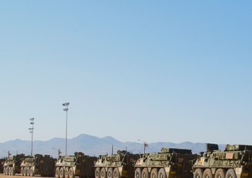 Army's 1st Stryker BCT, 4th Infantry Div crosses MCLB Barstow