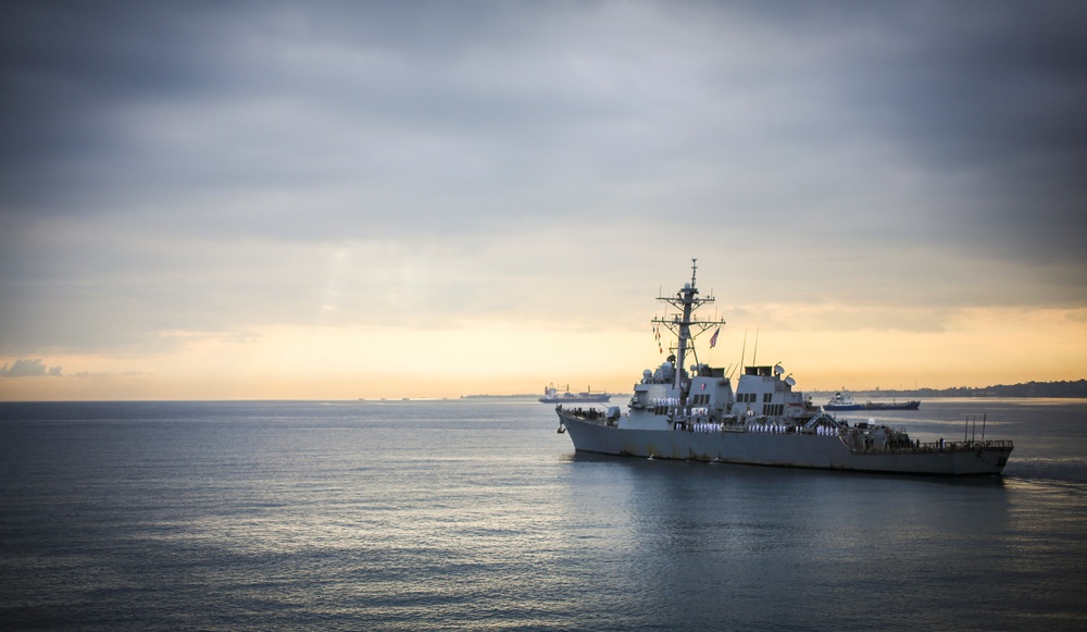 Service members remember HMAS Canberra at Guadalcanal