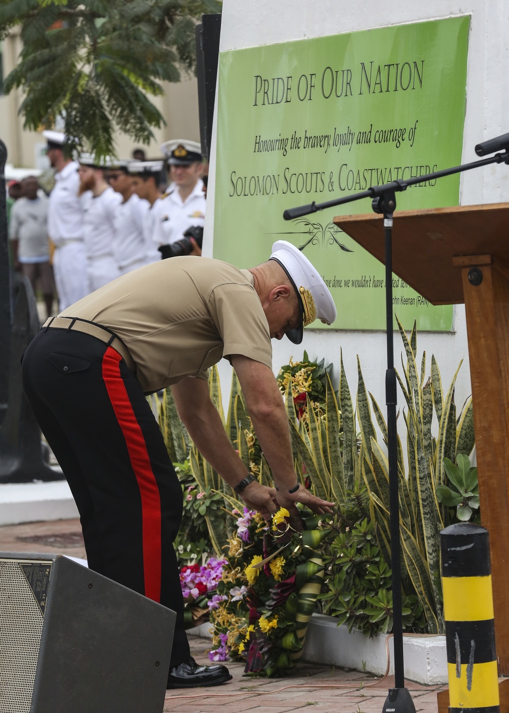 US Marines Remember Solomon Scouts, Coast Watchers