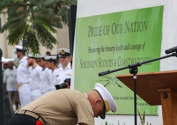 US Marines Remember Solomon Scouts, Coast Watchers
