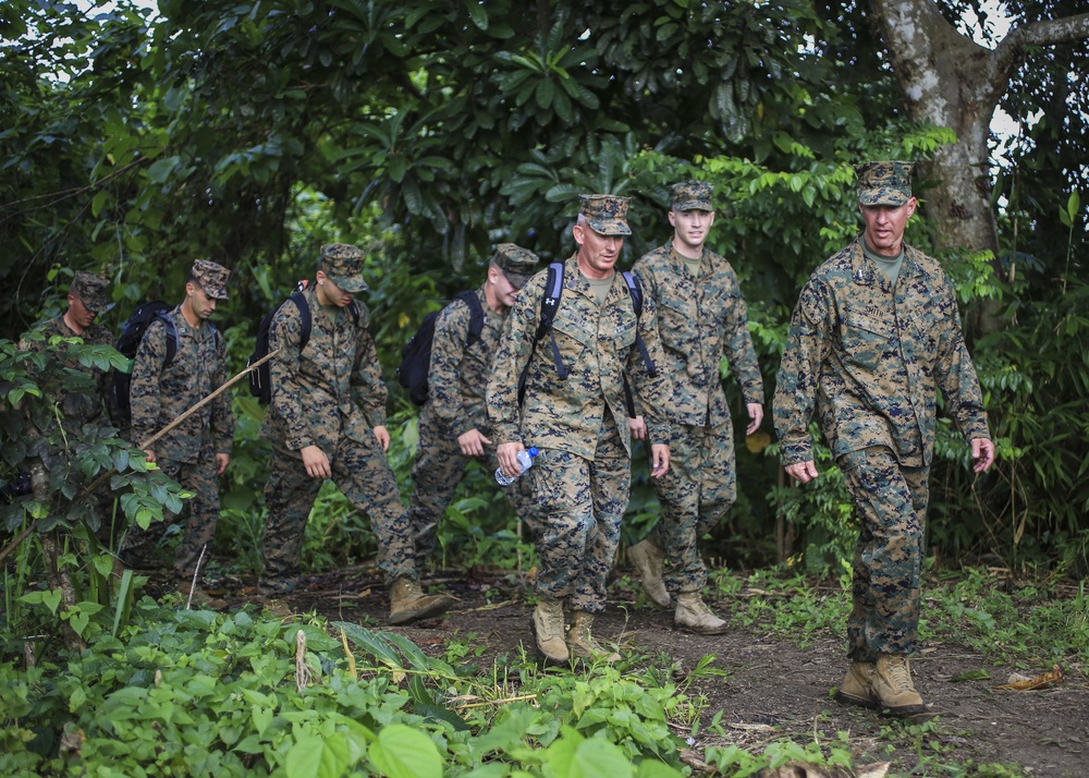 Marines With 1st Marine Division Visit Bloody Ridge