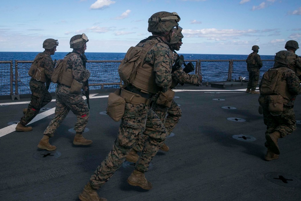 CLB-31 Marines rehearse noncombatant evacuation operations