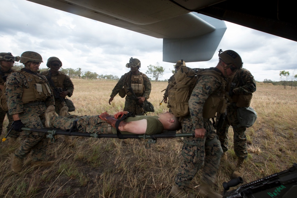 31st MEU Marines and Sailors participate in mass casualty response training