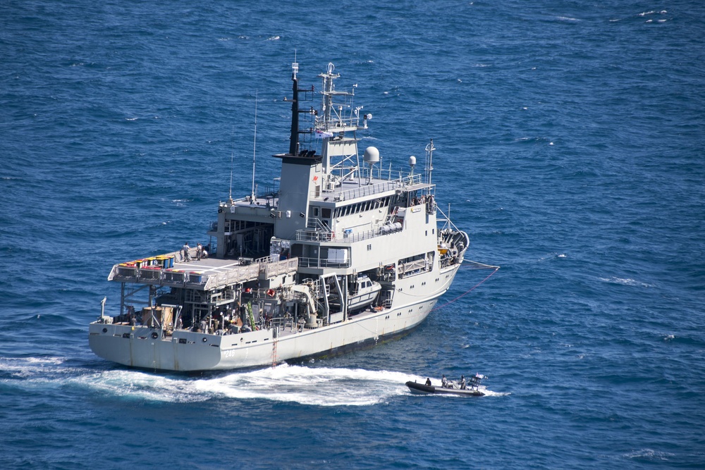 MV-22B Osprey recovery efforts with HMAS Melville