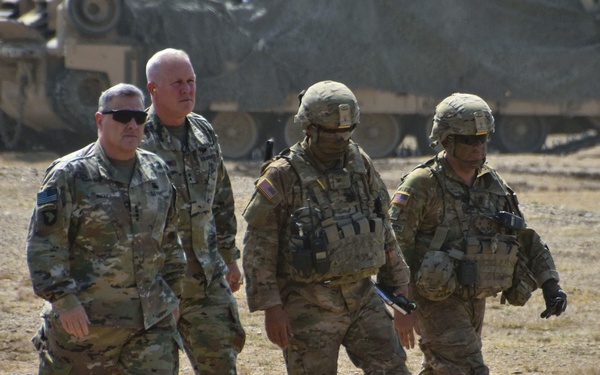 Gen. Milley Visits U.S. Troops during Noble Partner