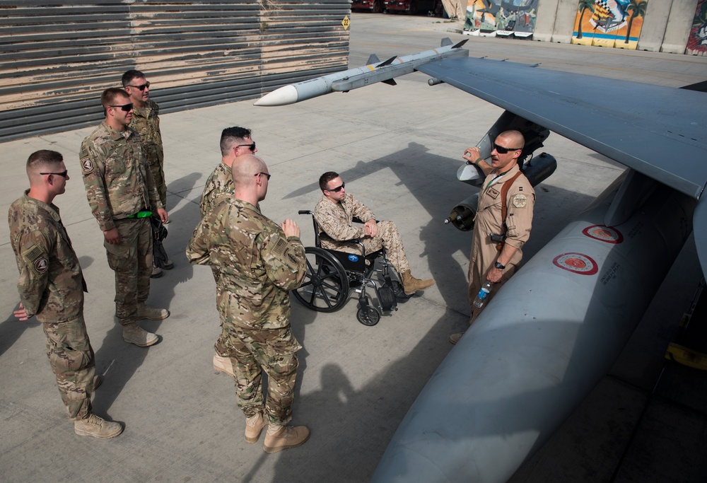 Wounded warriors receive proper exit