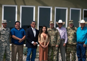 Military, Crow leaders tour veteran home construction site