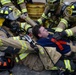 Firefighters smoke rapid intervention training