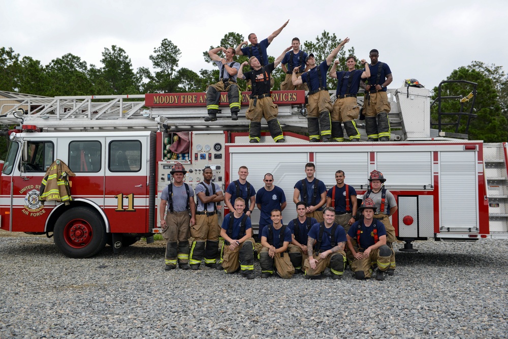 Firefighters smoke rapid intervention training