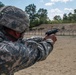 Spc. Wantea Seong fires a M9 pistol