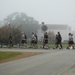 NCO Academy student marching at Fort McCoy