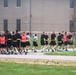 NCO Academy student marching at Fort McCoy