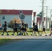 NCO Academy student marching at Fort McCoy
