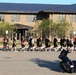 NCO Academy student marching at Fort McCoy