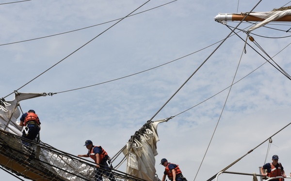 Coast Guard Cutter Eagle arrives in New York City