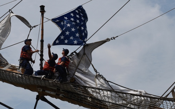 Coast Guard Cutter Eagle arrives in New York City