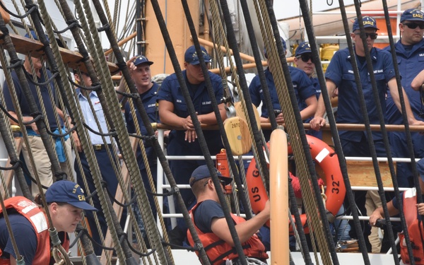 Coast Guard Cutter Eagle arrives in New York City