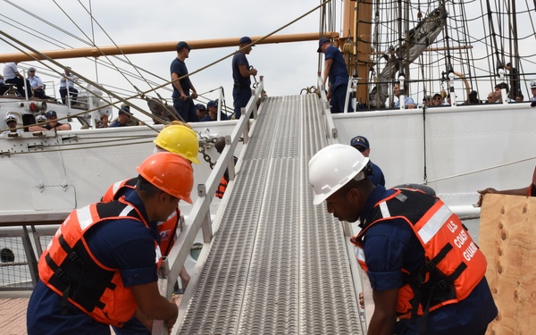 Coast Guard Cutter Eagle arrives in New York City