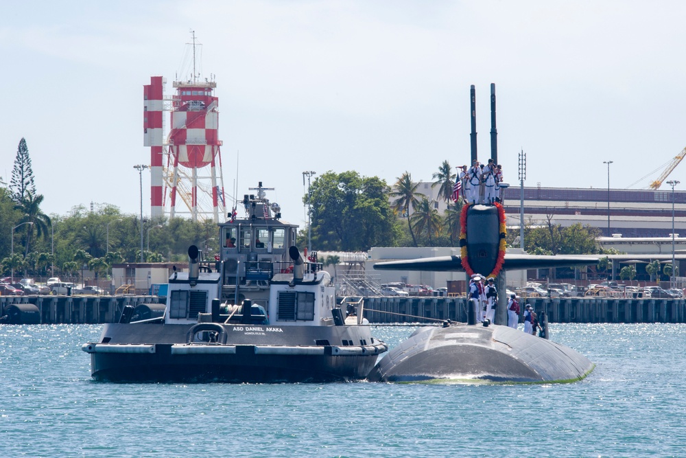 USS Jacksonville Returns to Pearl Harbor