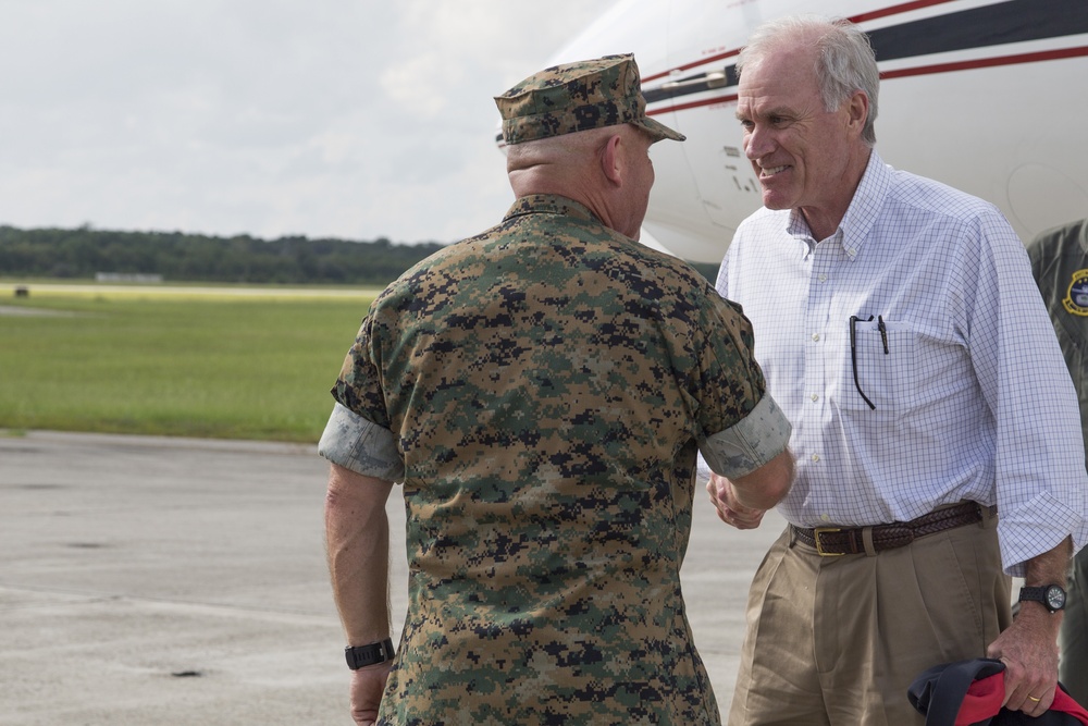 Sercretary of the Navy Richard V. Spencer Visit