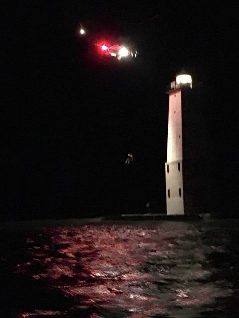 Coast Guard helicopter rescues man