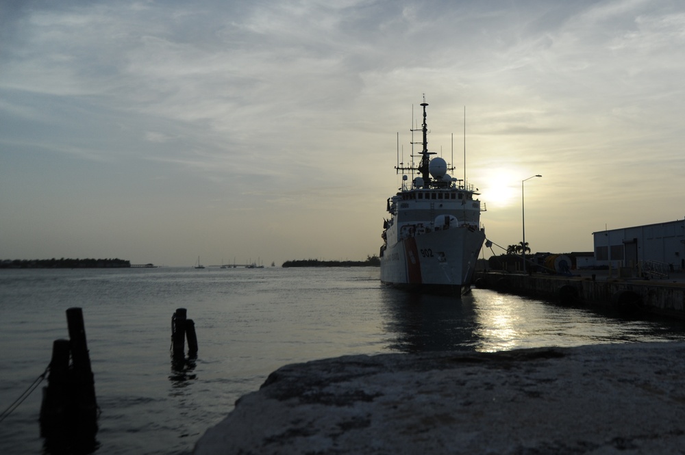 USCGC Tampa at Sunset in Key West