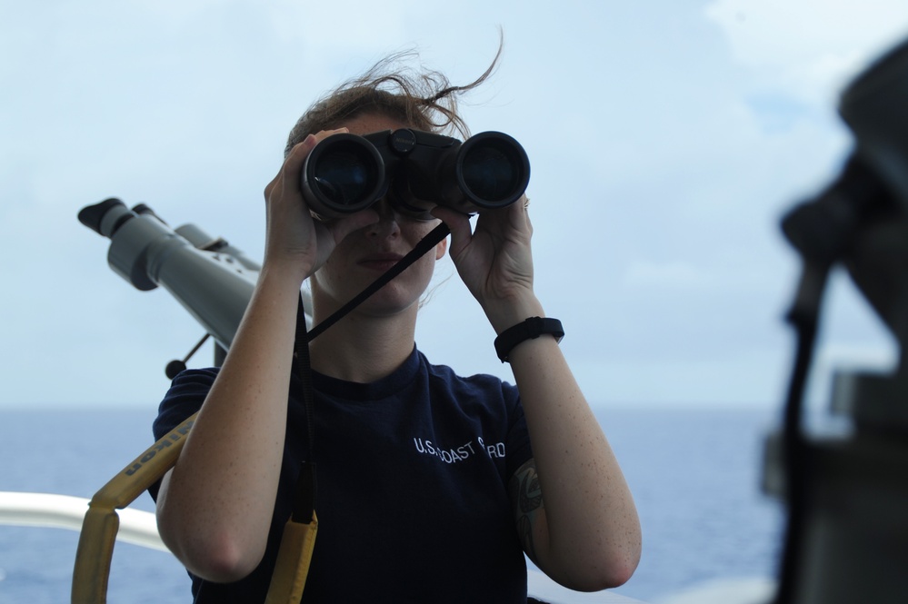 USCGC Tampa Crew Stands Watch