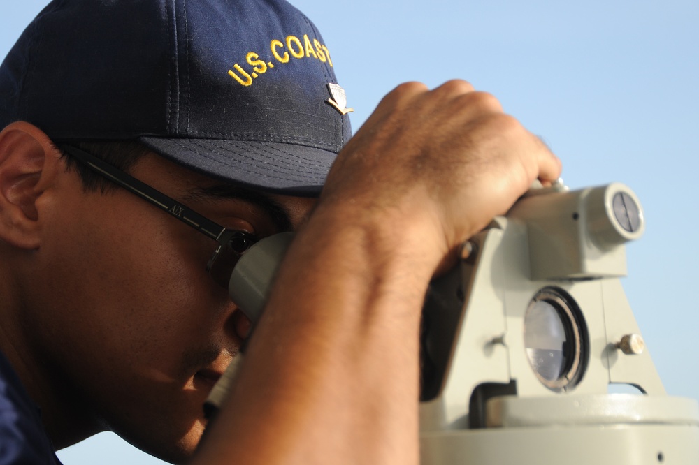 USCGC Tampa Crew Stands Watch