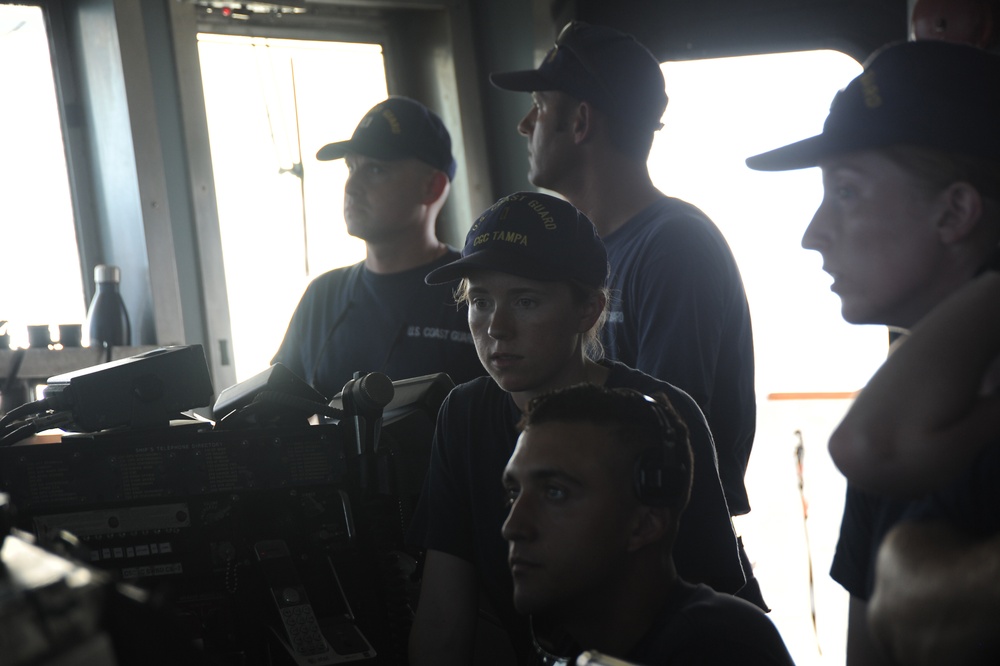 USCGC Tampa Gets Underway