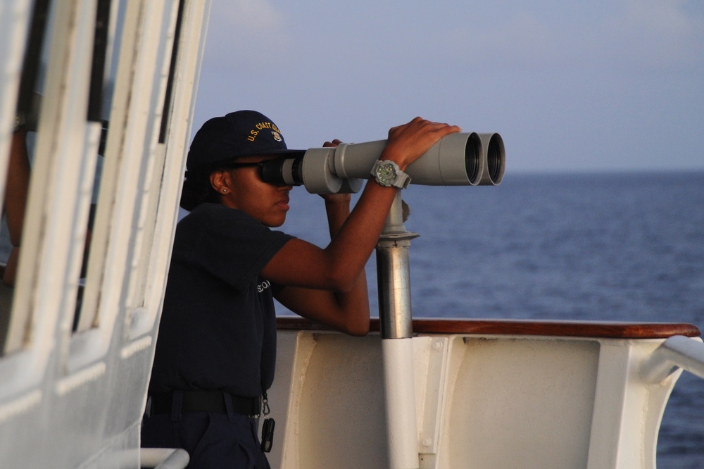 USCGC Tampa Crew Stands Watch