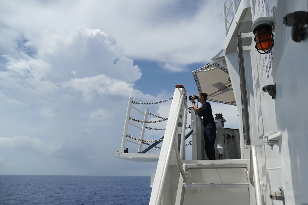 USCGC Tampa Crew Stands Watch