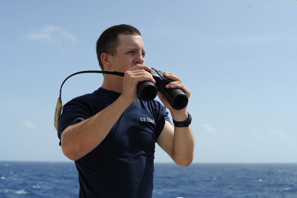 USCGC Tampa Crew Stands Watch