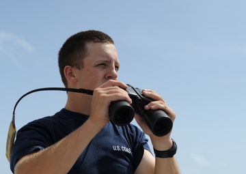 USCGC Tampa Crew Stands Watch