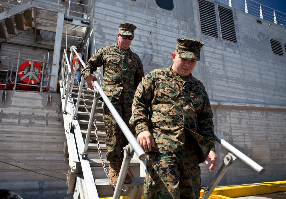 SPMAGTF-SC commanding officer visits Trujillo