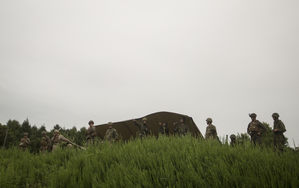 3rd Division Marines make it rain with the Japan Ground Self-Defense Force