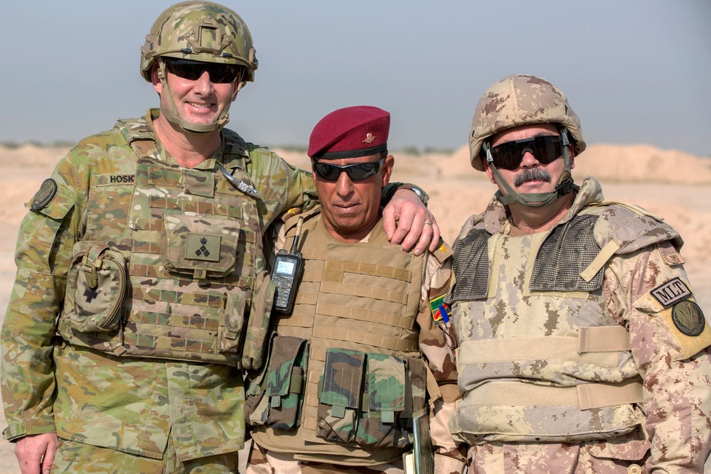 Brig. Gen. Hoskin and Brig. Gen. Whelan visit the Besmaya Range Complex