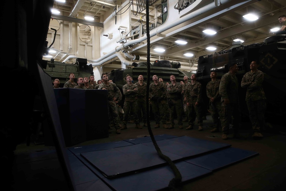 USS San Diego Fast Rope Training