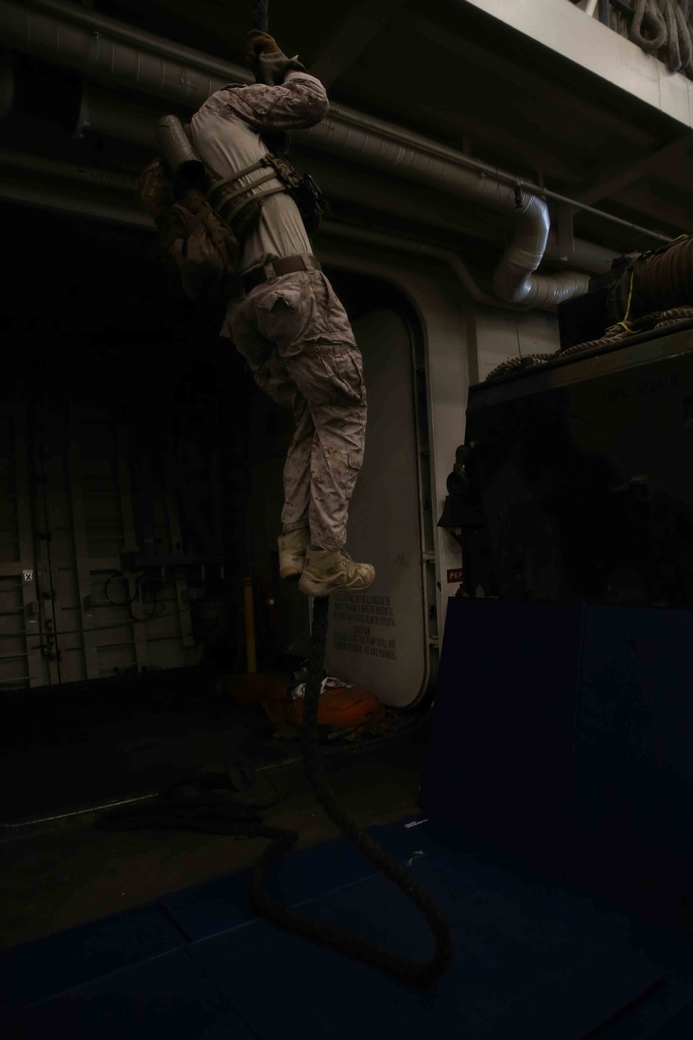 USS San Diego Fast Rope Training