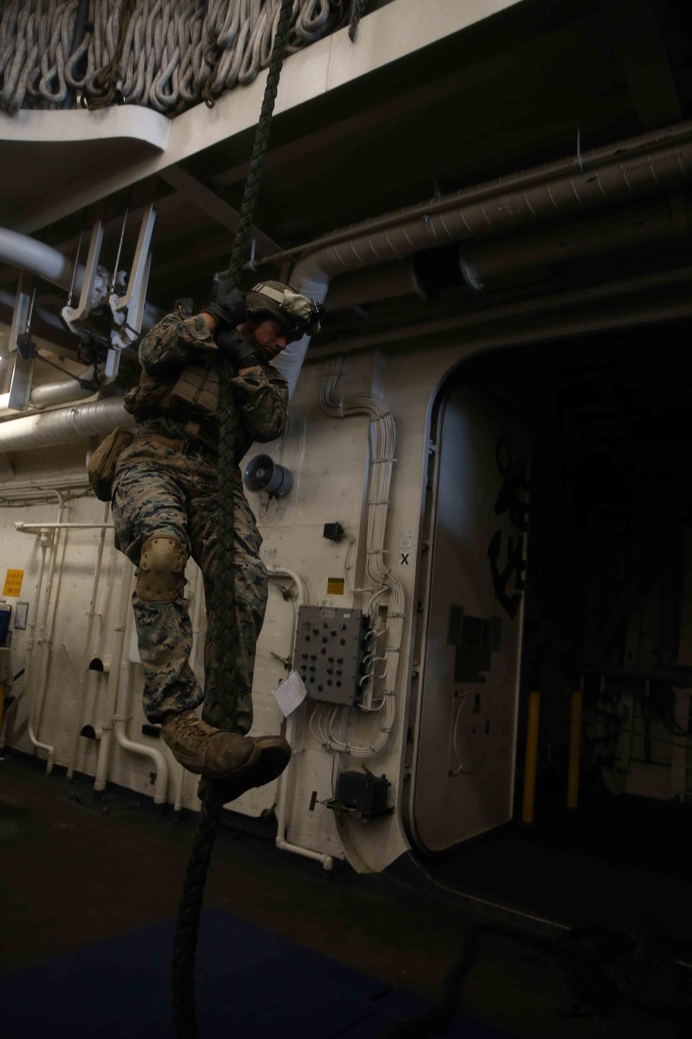 USS San Diego Fast Rope Training