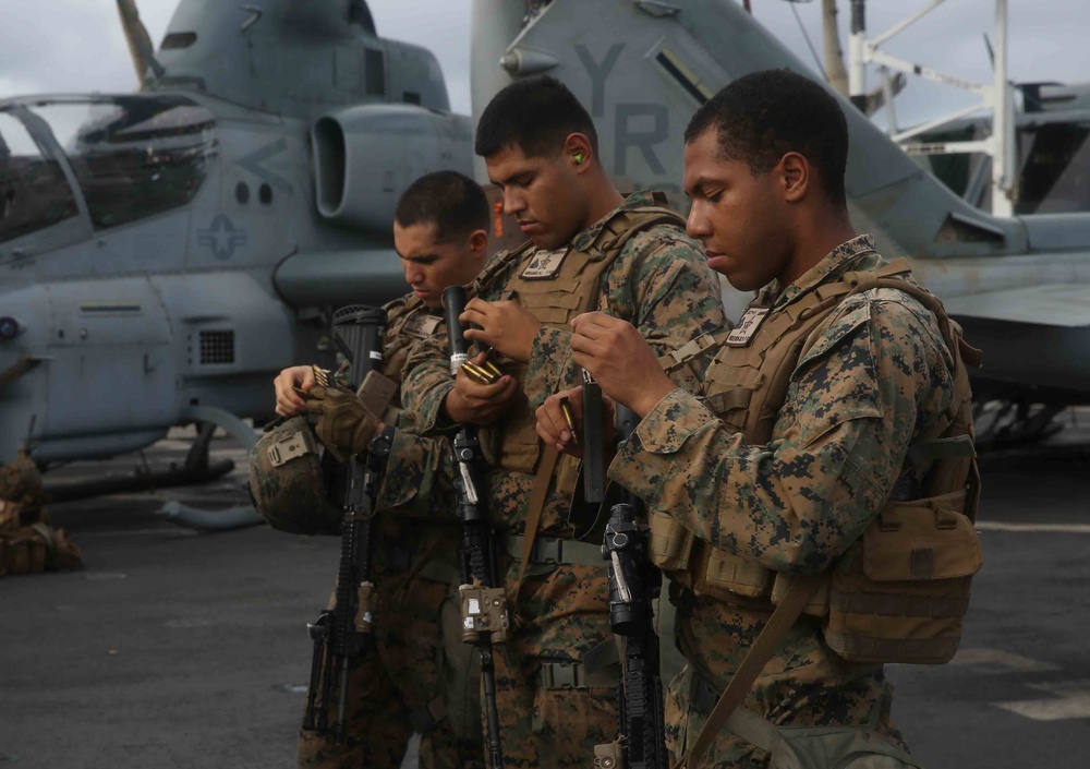 USS San Diego Simulated Deck Live Fire