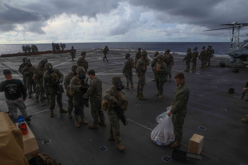 USS San Diego Simulated Deck Live Fire