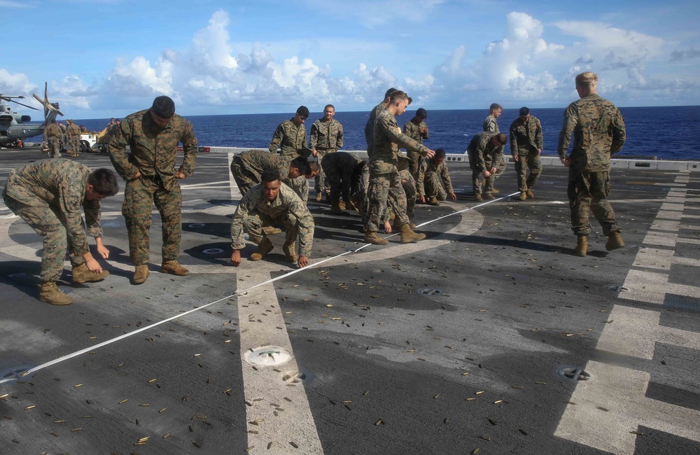 USS San Diego Simulated Deck Live Fire