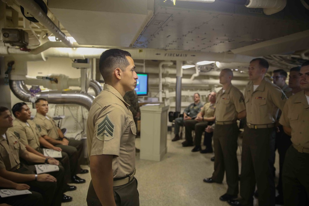 USS San Diego: Corporals Course 002-17