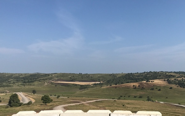 View from a battle position at the JNTC