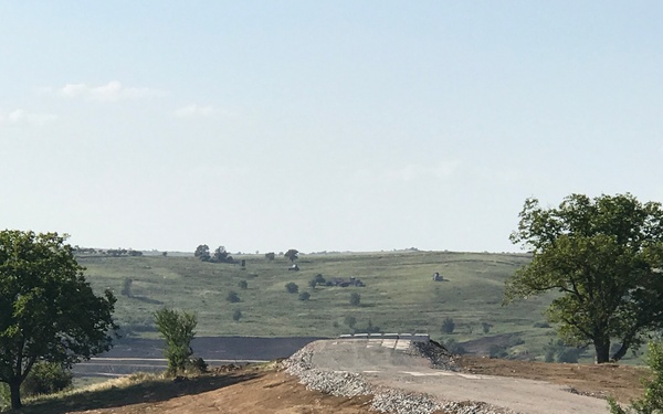 Battle Position from which tanks fire at moving armored targets