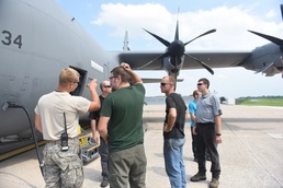 HACC class tours EC-130J Commando Solo
