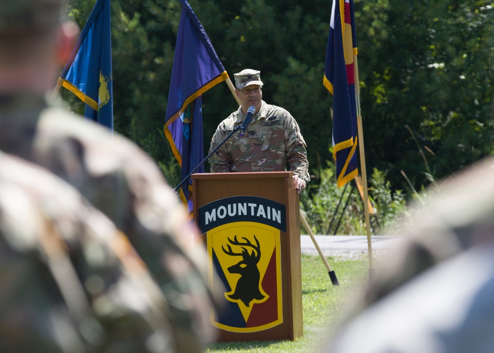 86th IBCT (MTN) change of command ceremony