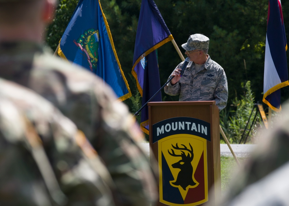 86th IBCT (MTN) change of command ceremony