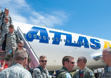 Colorado Air National Guard Airmen return home from Theatre Security Package mission from Kadena Air Base, Okinawa, Japan