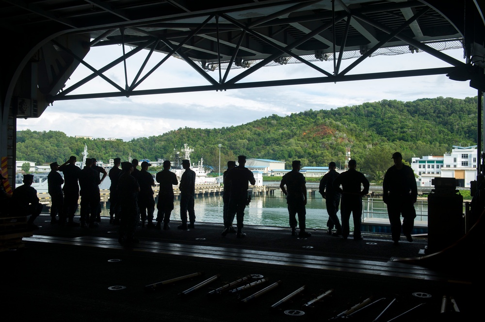 USS America arrives in Malaysia